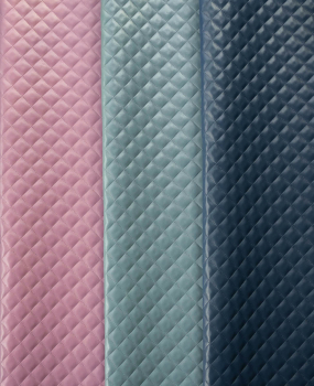 Preview: Kunstleder Steppoptik altrosa (10 cm)